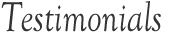 Testimonials